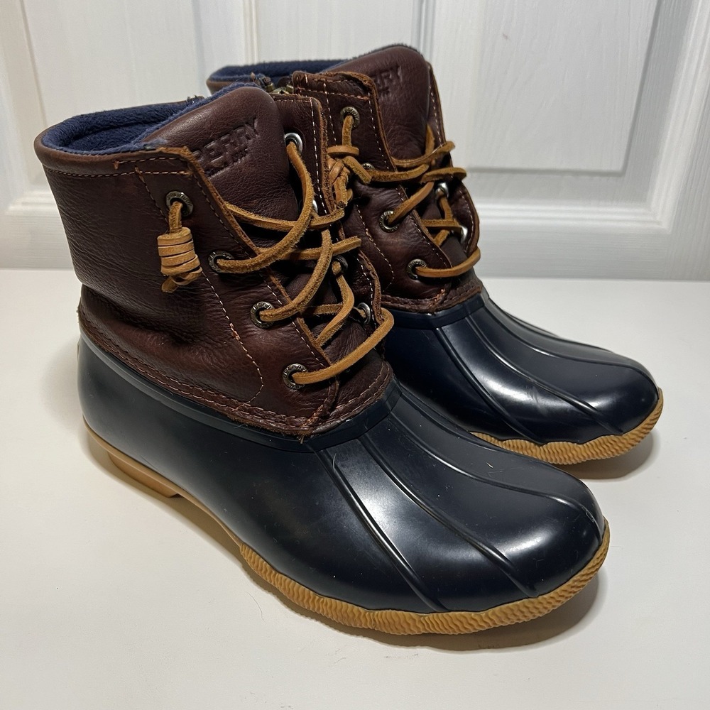 Sperry Top Sider‎ Saltwater Waterproof Duck Boots Size 6 STS91175 Rain Outdoor